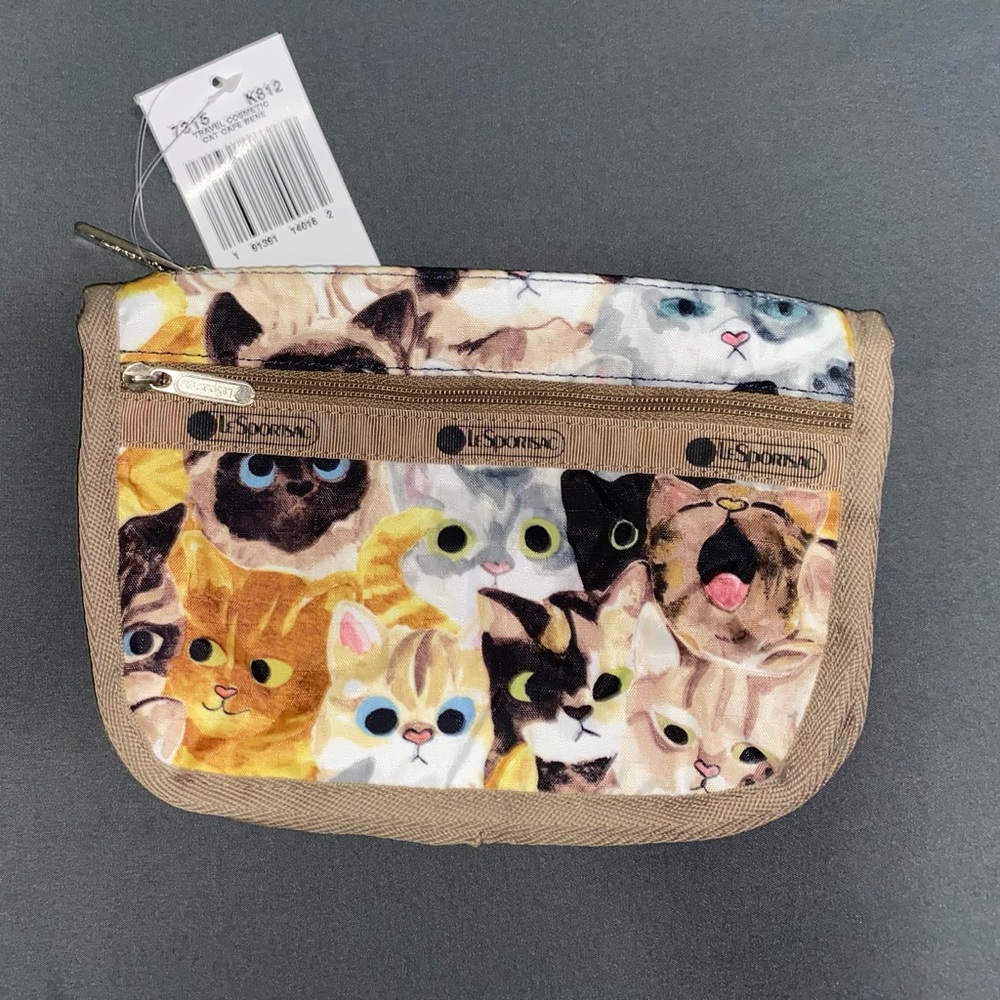 New LeSportSac Cosmetic Bag - Cat Cafe Bene
